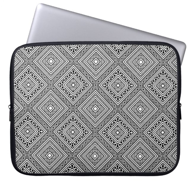 Seamless Ethnic Pattern Laptop Sleeve (Front)