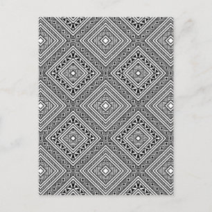 Seamless Ethnic Pattern Postcard