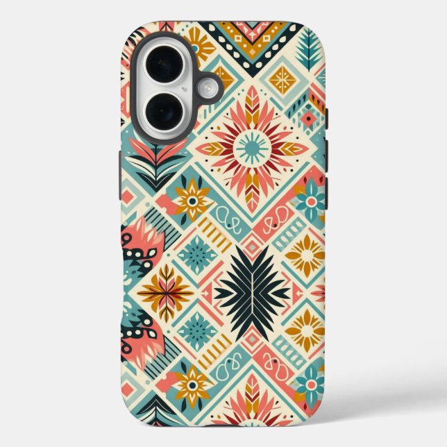 Seamless Ethnic Tile Pattern Case-Mate iPhone Case (Back)