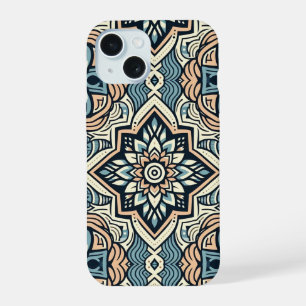Seamless Ethnic Tile Pattern iPhone 15 Case