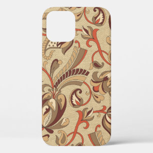 seamless fantastic floral pattern on background iPhone 12 case