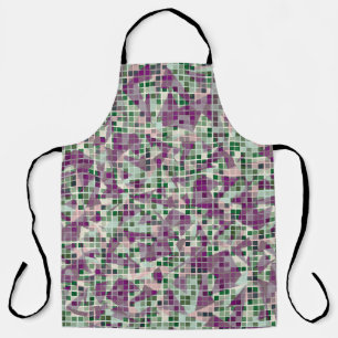 Seamless fashionable camouflage. The foreground co Apron