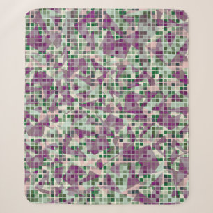 Seamless fashionable camouflage. The foreground co Sherpa Blanket