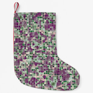 Seamless fashionable camouflage. The foreground co Small Christmas Stocking