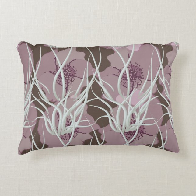 Seamless floral background,  seamless patternart,  decorative cushion (Front)