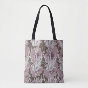 Seamless floral background,  seamless patternart,  tote bag