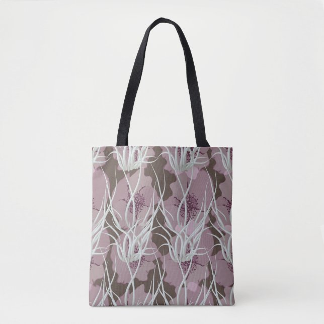 Seamless floral background,  seamless patternart,  tote bag (Front)