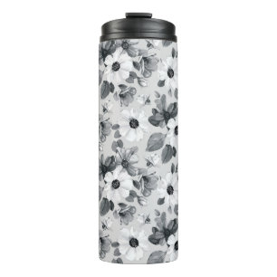 Seamless floral background with beautiful wildflow thermal tumbler