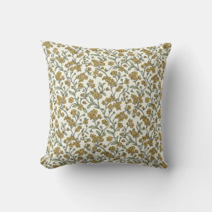 Seamless Floral Forget-Me-Not Pillow