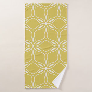Seamless floral geometric patterns. Texture vintag Bath Towel