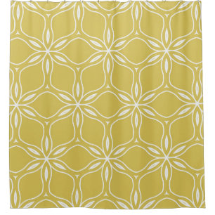 Seamless floral geometric patterns. Texture vintag Shower Curtain