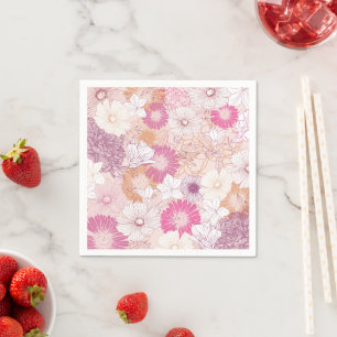 Seamless Floral  Napkin