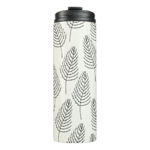 Seamless floral natural abstract vintage geometric thermal tumbler
