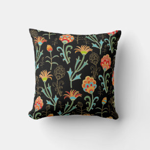 Seamless floral orient print cushion