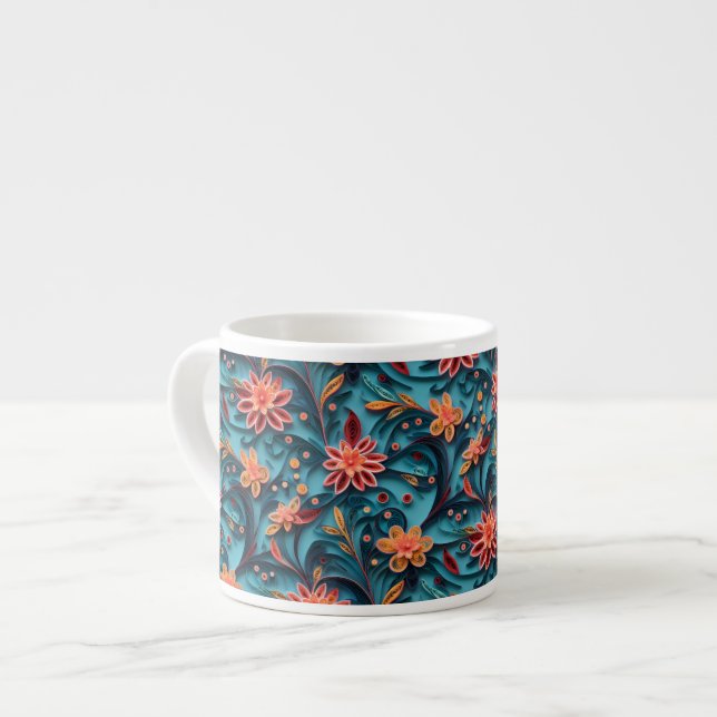 Seamless floral paper pattern Speciality Mug (Front Left)