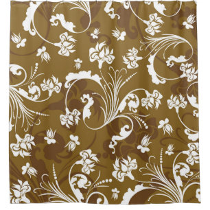 Seamless floral pattern. abstract,art,background,b shower curtain