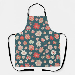 Seamless Floral Pattern Apron
