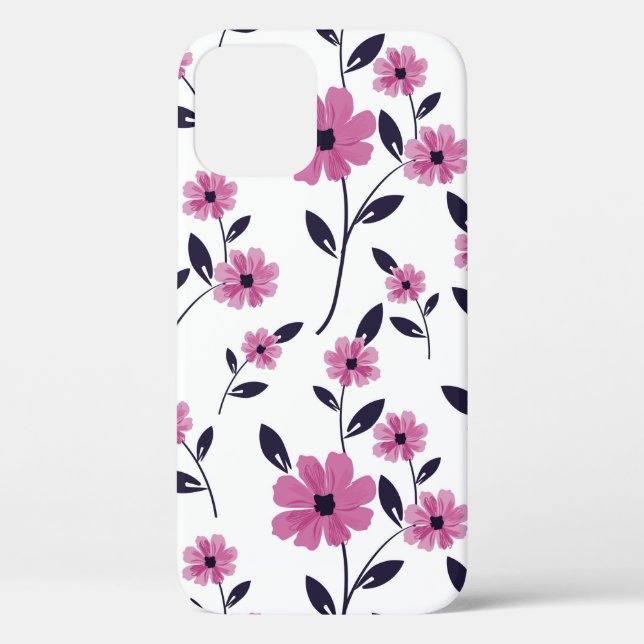 Seamless floral Pattern background,  hand drawn fl Case-Mate iPhone Case (Back)