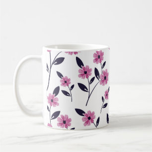 Seamless floral Pattern background, hand drawn fl Coffee Mug