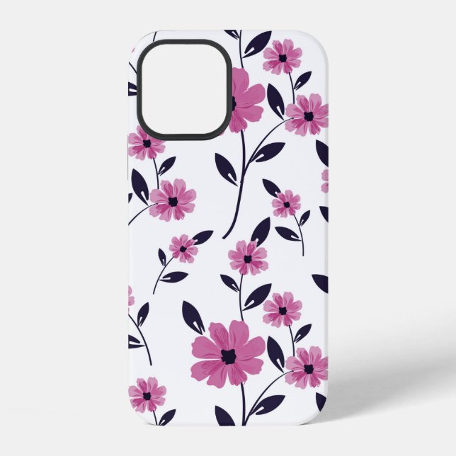 Seamless floral Pattern background,  hand drawn fl iPhone Case (Back)