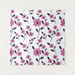 Seamless floral Pattern background,  hand drawn fl Tapestry
