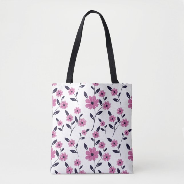 Seamless floral Pattern background,  hand drawn fl Tote Bag (Front)
