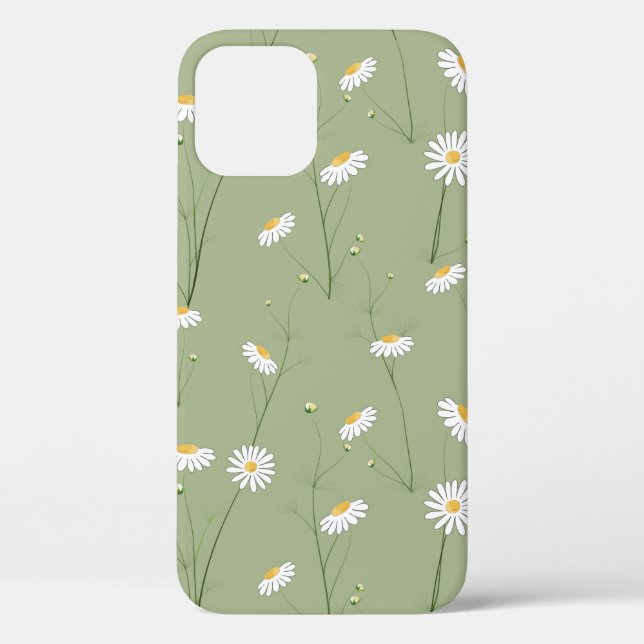 Seamless floral pattern background with cosmos flo Case-Mate iPhone case (Back)