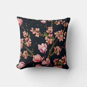 Seamless floral pattern background with hand drawn cushion