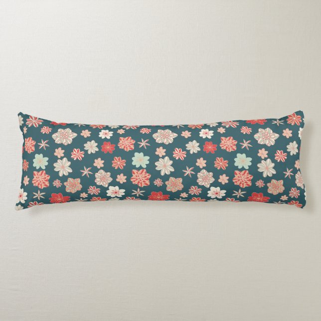 Seamless Floral Pattern  Body Cushion (Front)