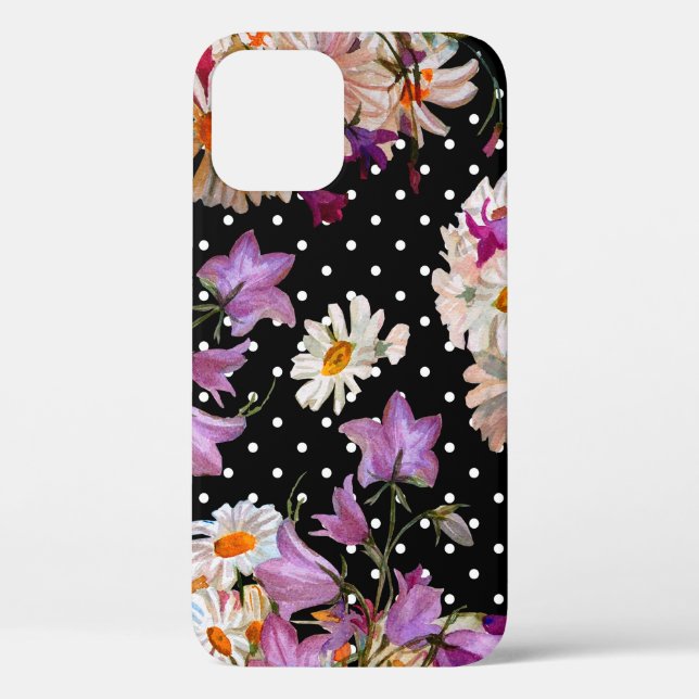 Seamless floral pattern. Bouquet of wild flowers w Case-Mate iPhone Case (Back)