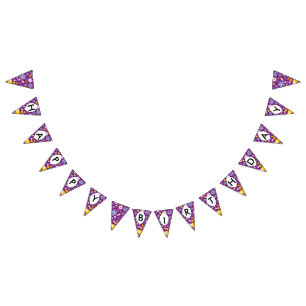 Seamless Floral Pattern Bunting