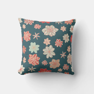 Seamless Floral Pattern Cushion