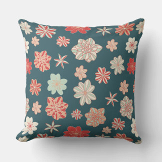Seamless Floral Pattern Cushion