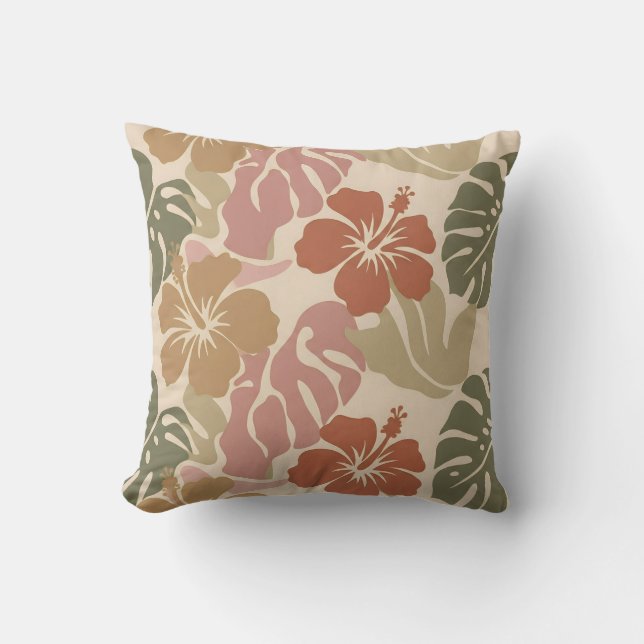Seamless Floral Pattern – Elegant Botanical Design Cushion (Front)