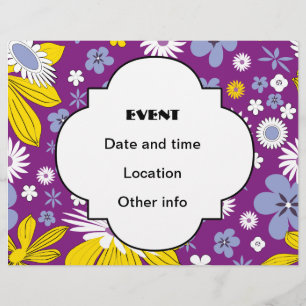Seamless Floral Pattern Flyer