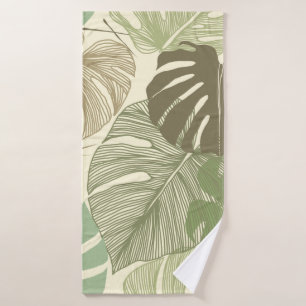 Seamless floral pattern from Tropical Monstera del Bath Towel