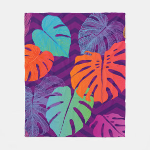 Seamless floral pattern from Tropical Monstera del Fleece Blanket