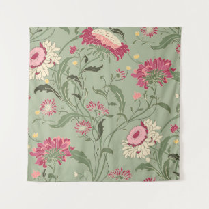 Seamless floral pattern in folk style with wildflo tapestry