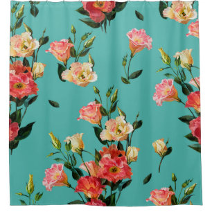 Seamless floral pattern in victorian style. Bouque Shower Curtain
