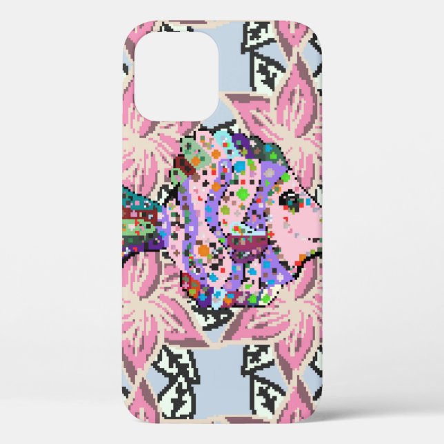 Seamless floral pattern. Leaf natural pattern in b Case-Mate iPhone Case (Back)