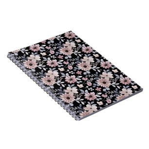 Seamless floral pattern notebook