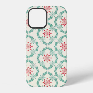 Seamless floral pattern of abstract flowers and le iPhone 12 case