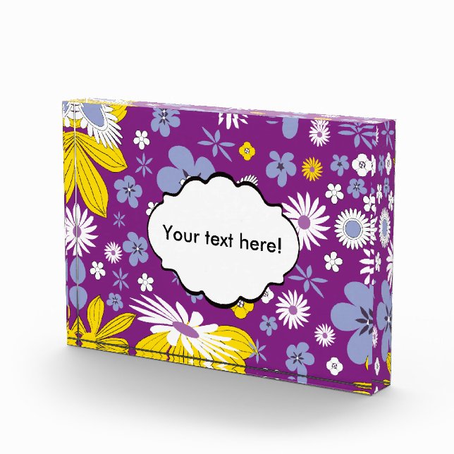 Seamless Floral Pattern Photo Block (Right)