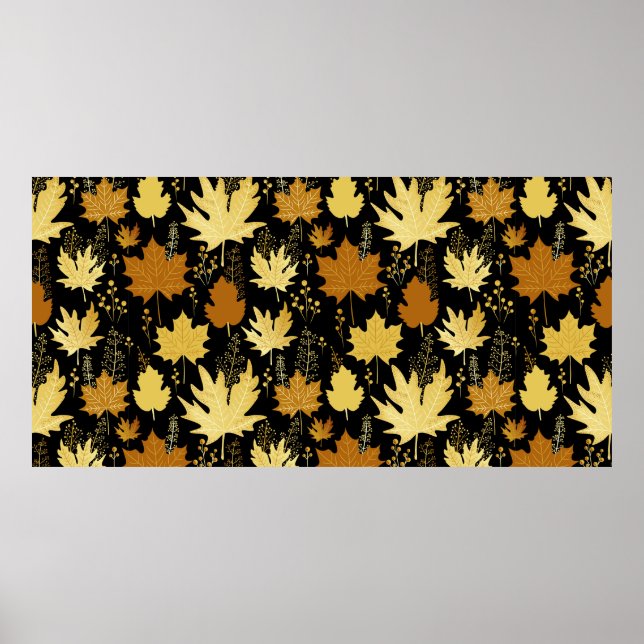 Seamless floral pattern poster (Front)