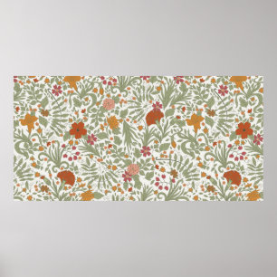 Seamless floral pattern.  poster
