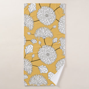 Seamless floral pattern. print with flowers. Texti Bath Towel