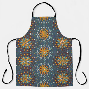 Seamless floral pattern. Stylized doodle flowers.  Apron