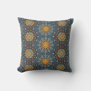 Seamless floral pattern. Stylized doodle flowers. Cushion