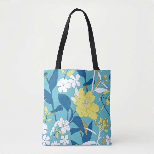 Seamless Floral Pattern.  Tote Bag (Front)