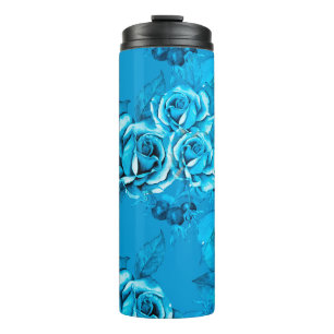 Seamless Floral Pattern. Watercolor elements. Mode Thermal Tumbler